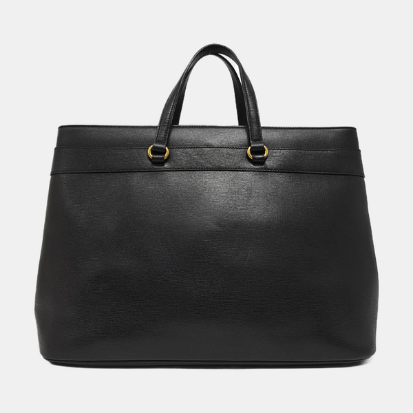 Horsebit Chain Calfskin Black