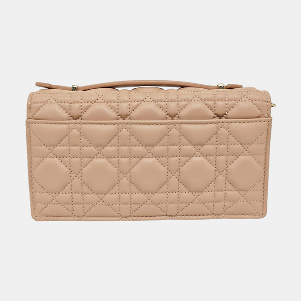 Lady Dior Mini Cannage Piel de Cordero Rosa