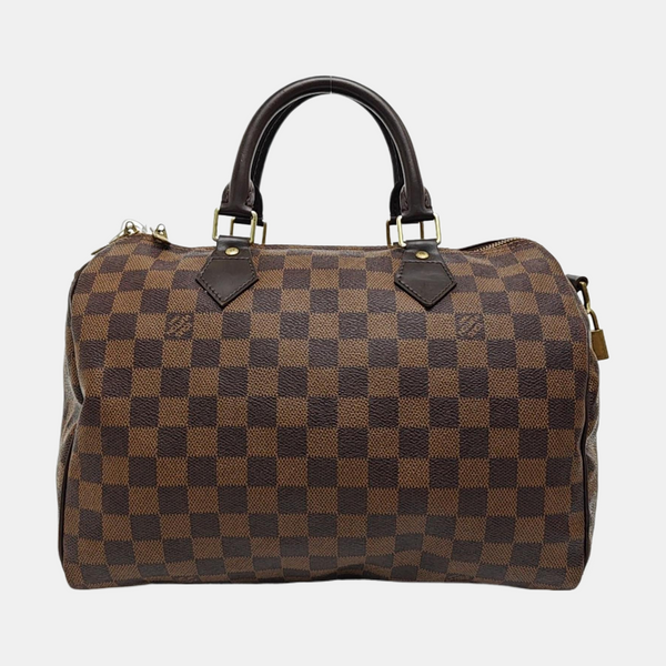 SPEEDY 30 Damier Ebene Coated Canvas Brown