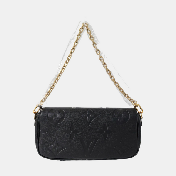 IVY Monogram Calfskin Black
