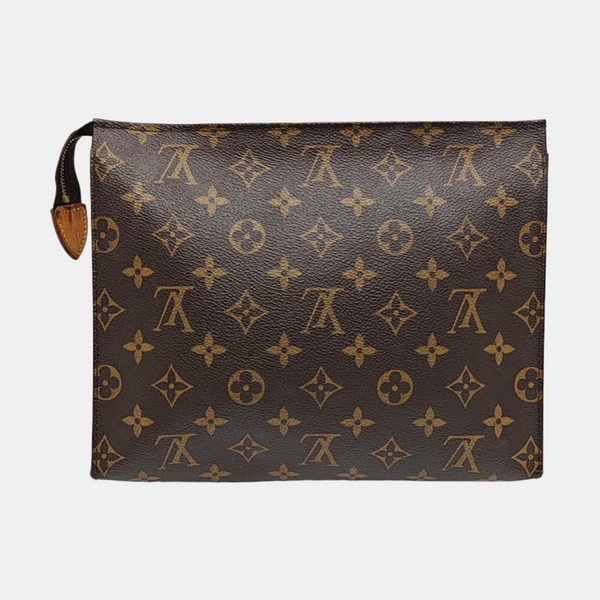 TOILET POCKET 26 Monogram Coated Canvas Brown