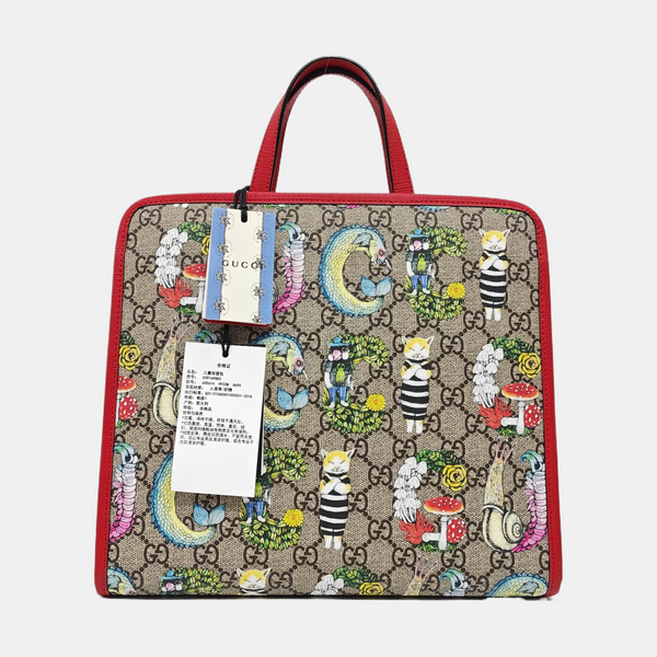Children’s GG Bucket Monogram Coated Canvas Beige