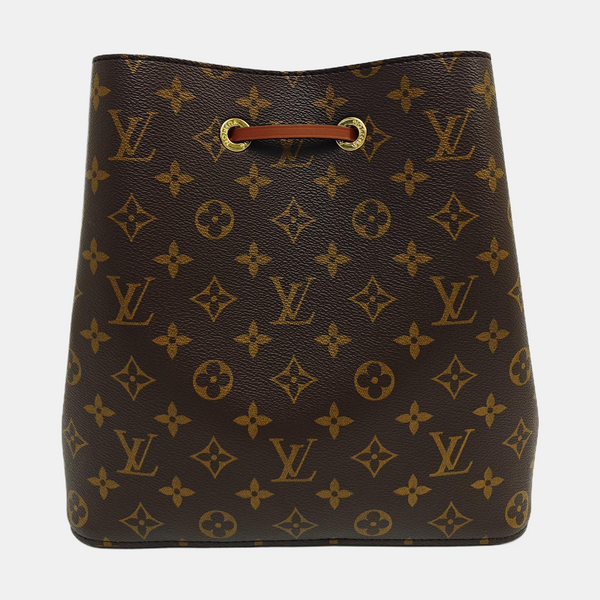 NÉONOÉ MM Monogram Coated Canvas Brown