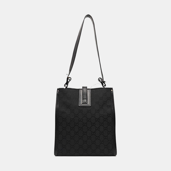Monogram Canvas Tote Bag Black
