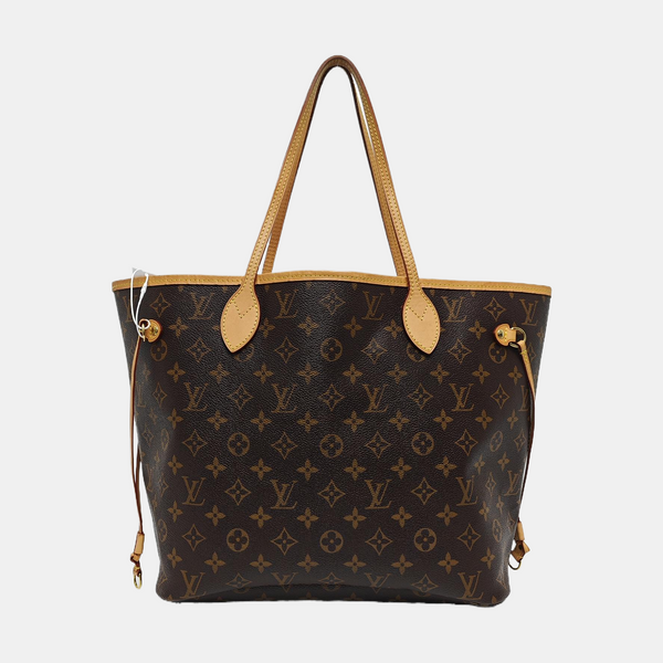 NEVERFULL MM Monogram Coated Canvas Brown