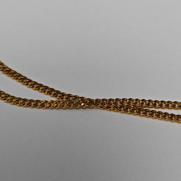 Petit CD Metal Gold Necklace