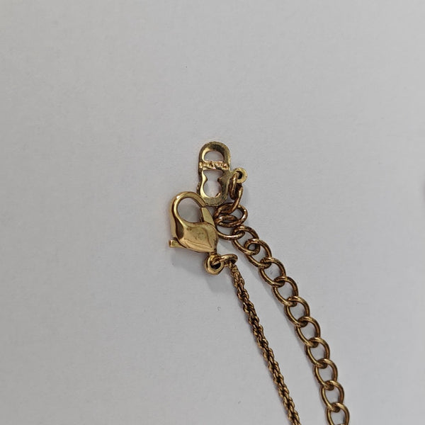 Petit CD Metal Gold Necklace