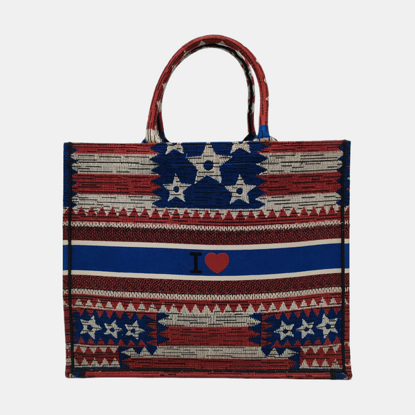 Authenticated pre-owned Book Tote Large Canvas Multicolor - Tote Bag at Looply