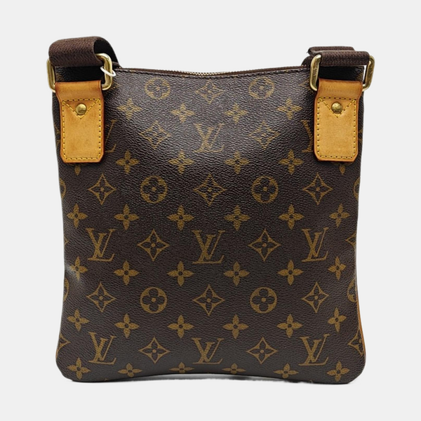 VALMY Monogram Coated Canvas Brown