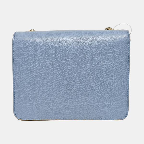 Interlocking G Small Calfskin Blue