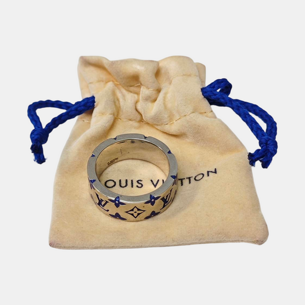LV MOSAIC Metal Silver Ring EU 62