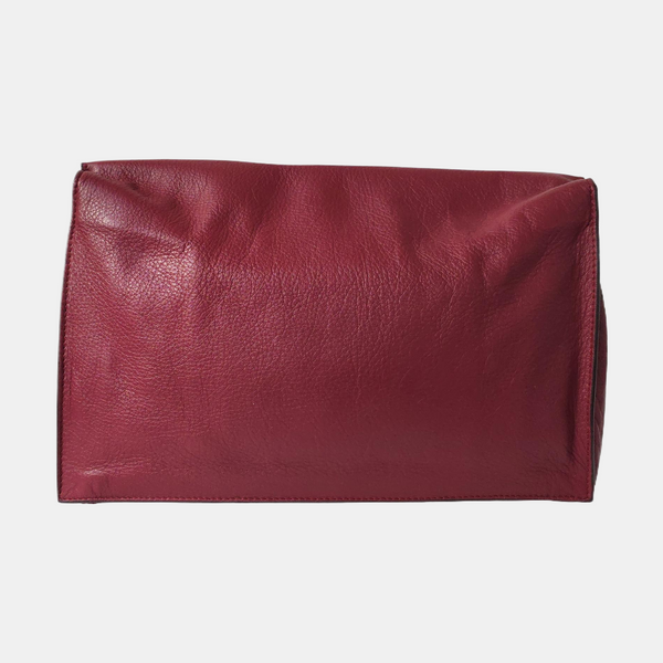 Authenticated pre-owned Papier Calfskin Burgundy - Clutch at Looply