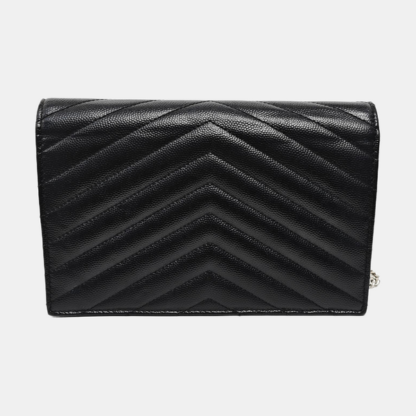 MONOGRAM WOC Chevron Calfskin Black