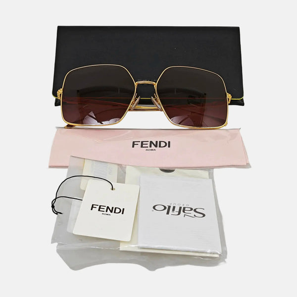 Metal Sunglasses Red