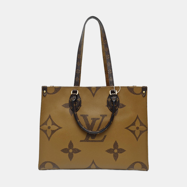 ONTHEGO MM Monogram Coated Canvas Brown