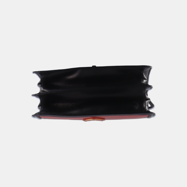 Leather Shoulder Bag Black