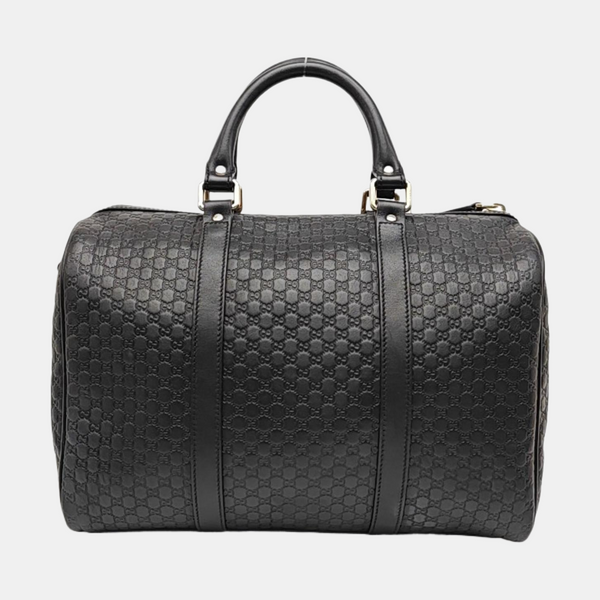 Microguccissima Monogram Calfskin Black