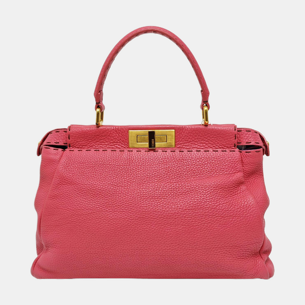 Authenticated pre-owned Peekaboo Calfskin Pink - Shoulder Bag at Looply