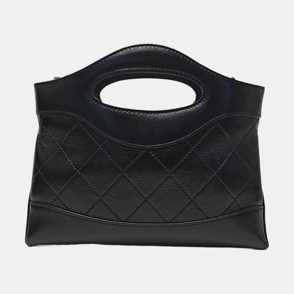 CHANEL 31 Nano Quilted Calfskin Black