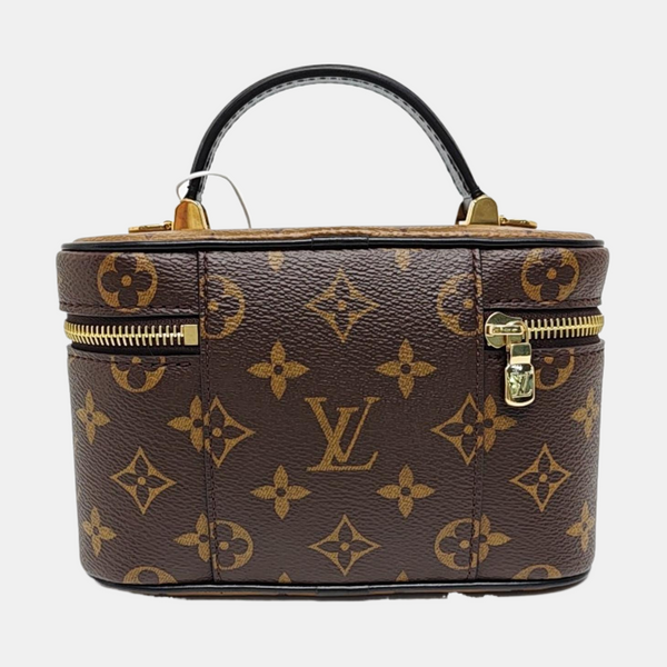 Vanity Chain Pouch Monogram Coated Canvas Brown