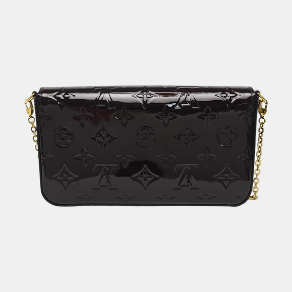 FÉLICIE Monogram Patent Leather Black