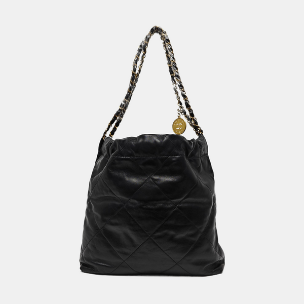 CHANEL 22 Small Quilted Calfskin Black