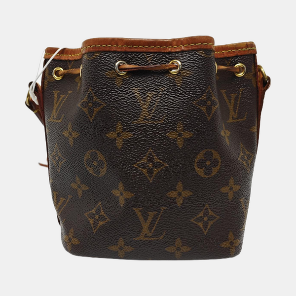 NÉONOÉ Nano Monogram Coated Canvas Brown