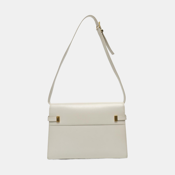MANHATTAN Medium Calfskin White