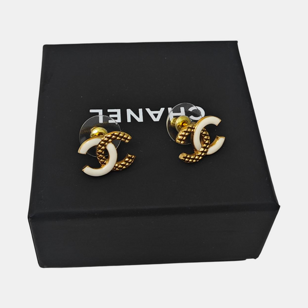 Metal Gold Stud Earrings