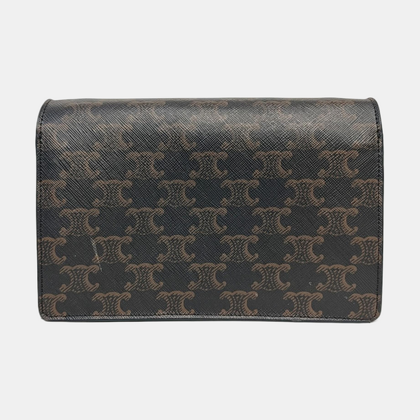 TRIOMPHE CANVAS Small Coated Canvas Brown