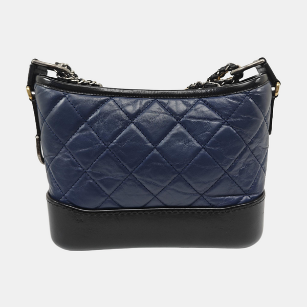 GABRIELLE Small Quilted Calfskin Blue