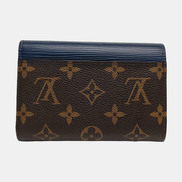 MARIE LOU Monogram Coated Canvas Brown Wallet