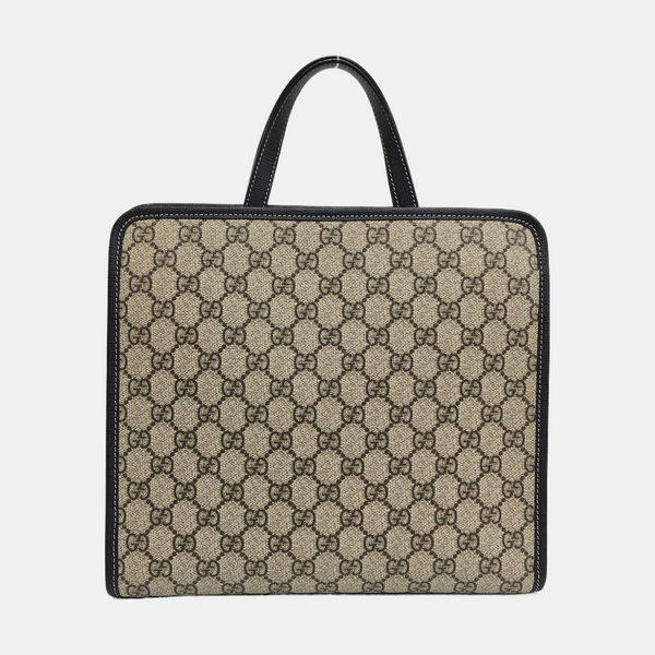 Children’s GG Bucket Monogram Coated Canvas Beige