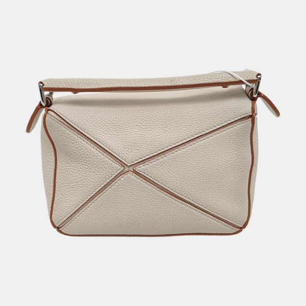 Puzzle Mini Calfskin White