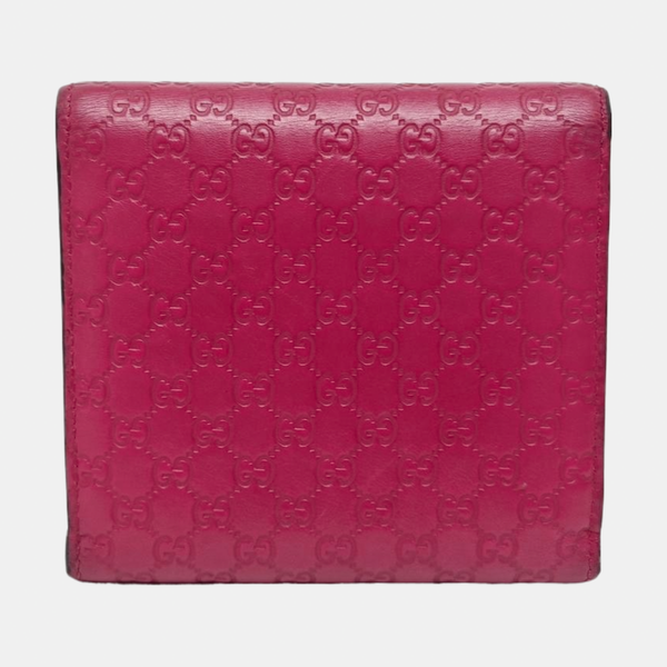 Monogram Calfskin Wallet Red