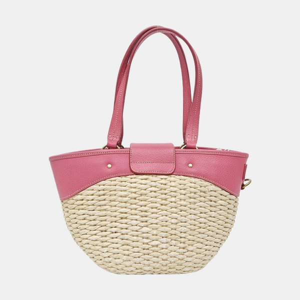 Calfskin Top Handle Bag Beige