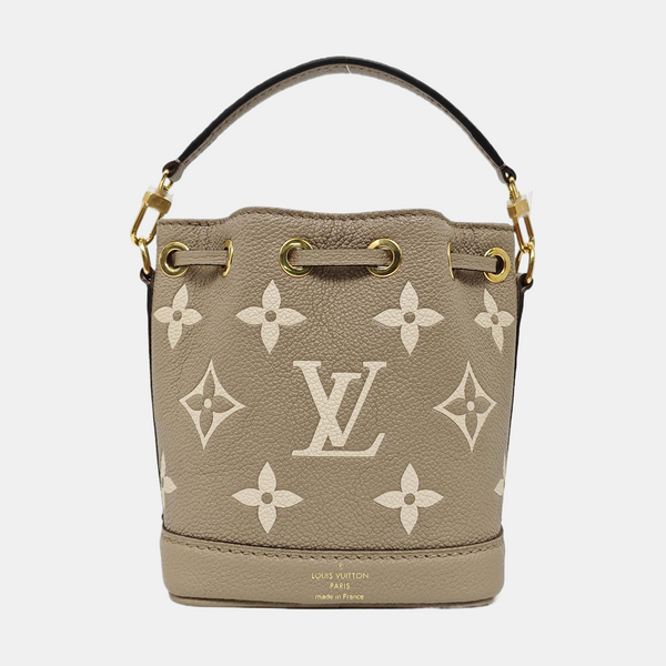 NOÉ Nano Monogram Calfskin Gray