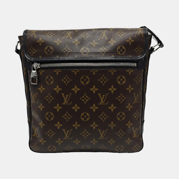 Monogram Coated Canvas Shoulder Bag Brown