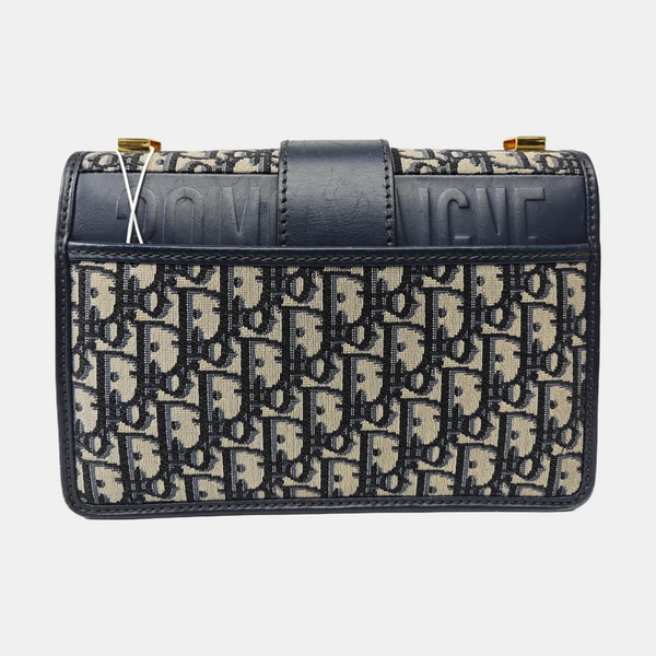 30 Montaigne Oblique Canvas Blue