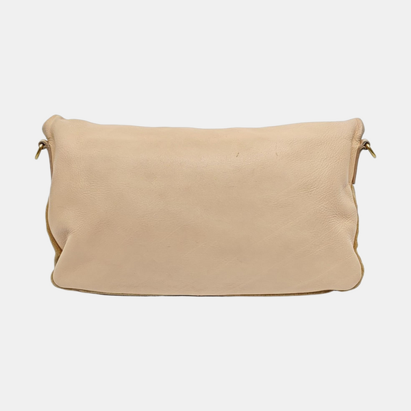 Calfskin Shoulder Bag Beige