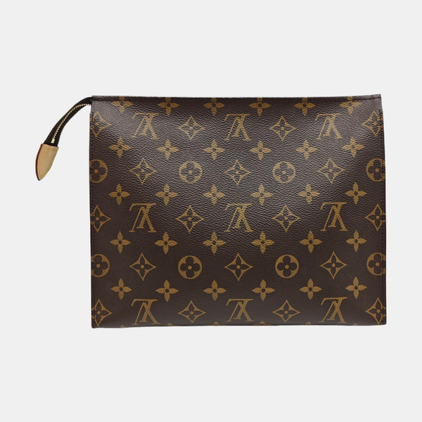 TOILET POCKET 26 Monogram Coated Canvas Brown