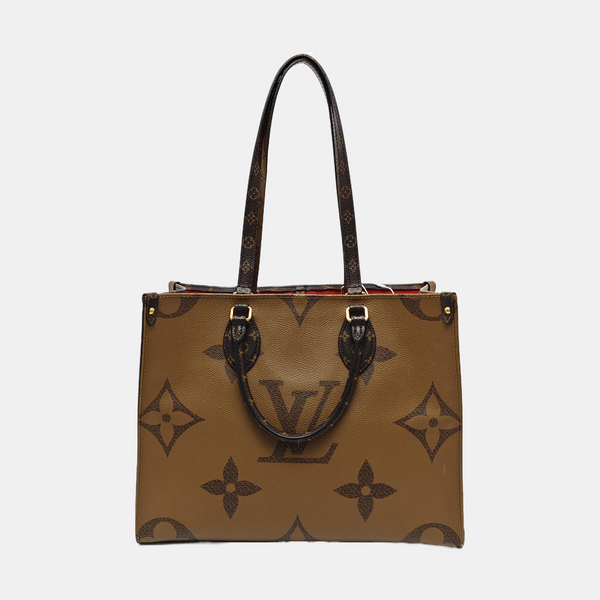 ONTHEGO MM Monogram Coated Canvas Brown