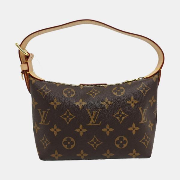 HILLS Monogram Coated Canvas Brown