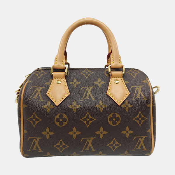 SPEEDY 20 Monogram Coated Canvas Brown
