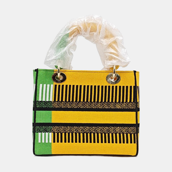 Authenticated pre-owned Lady D-Lite Medium Fabric Multicolor - Tote Bag at Looply
