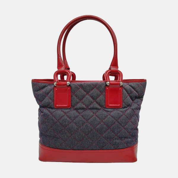 Quilted Canvas Medium Gray