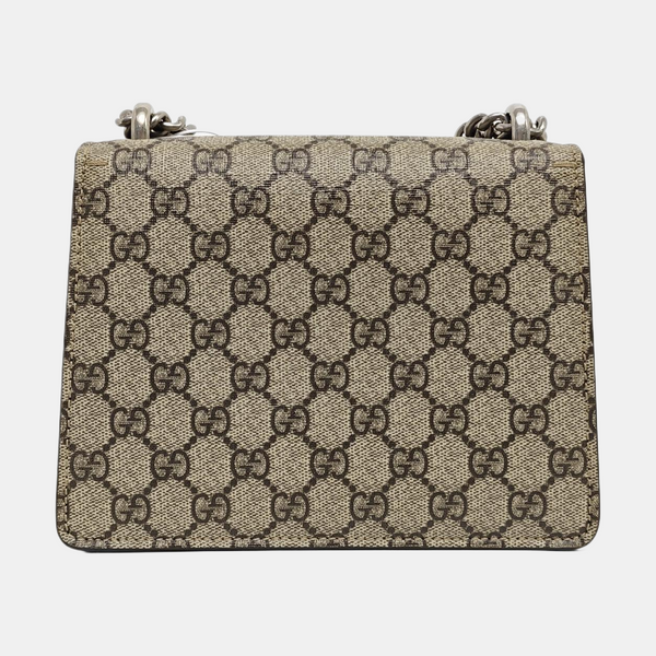Dionysus Mini Monogram Coated Canvas Beige