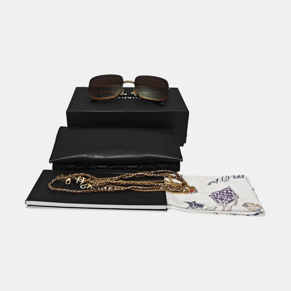 Metal Sunglasses Brown