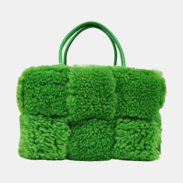 Authenticated pre-owned Arco Sheepskin Green - Tote Bag at Looply