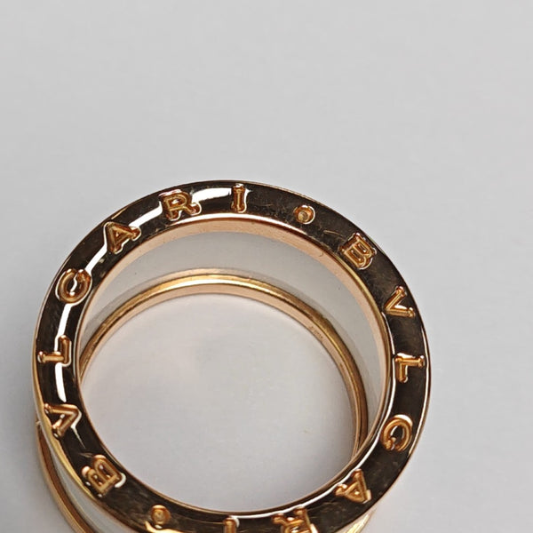B.ZERO1 18k Rose Gold Ring EU 55